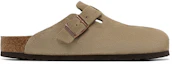 Buy Birkenstock Boston Soft Footbed Suede Regular 'Taupe' 0560771
