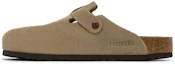 Shop Birkenstock Boston Soft Footbed Suede Regular 'Taupe' 0560771