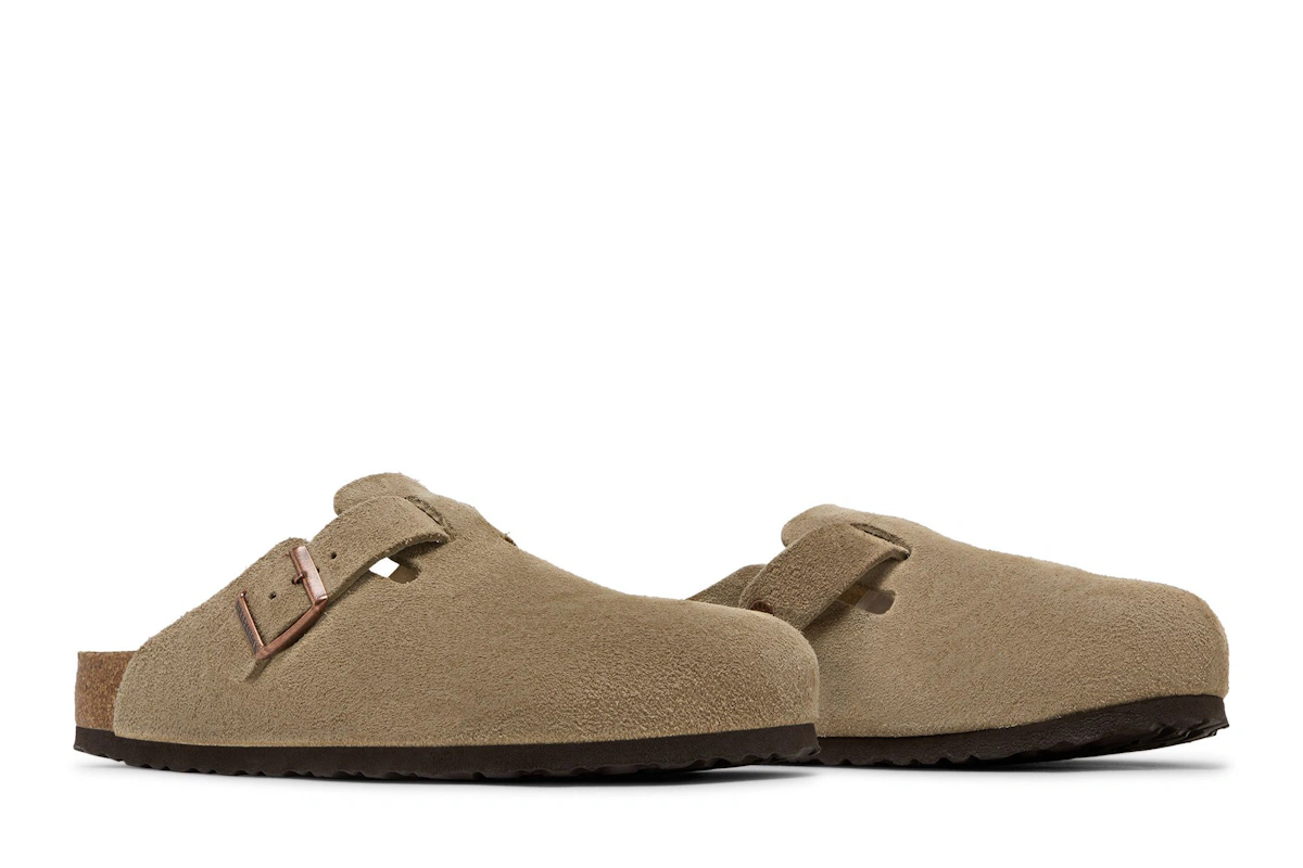 Birkenstock Boston Soft Footbed Suede Regular 'Taupe' 0560771