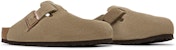 Birkenstock Boston Soft Footbed Suede Biasa 'Taupe' 0560771