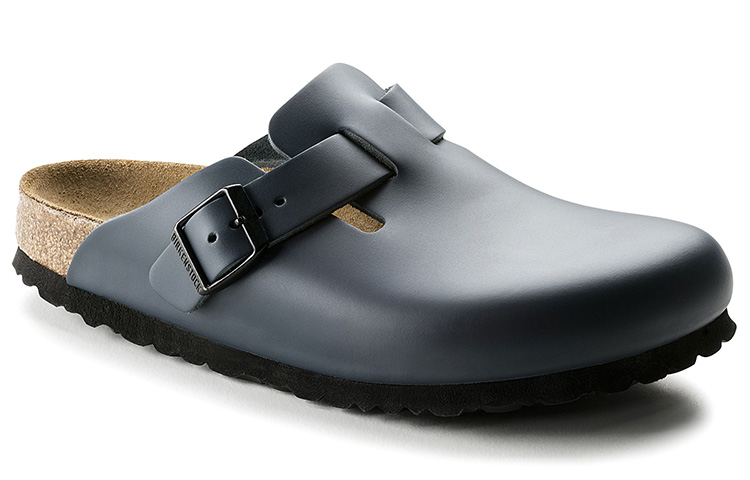 Lookbook Birkenstock Boston 软皮拖鞋 '蓝色' 60151