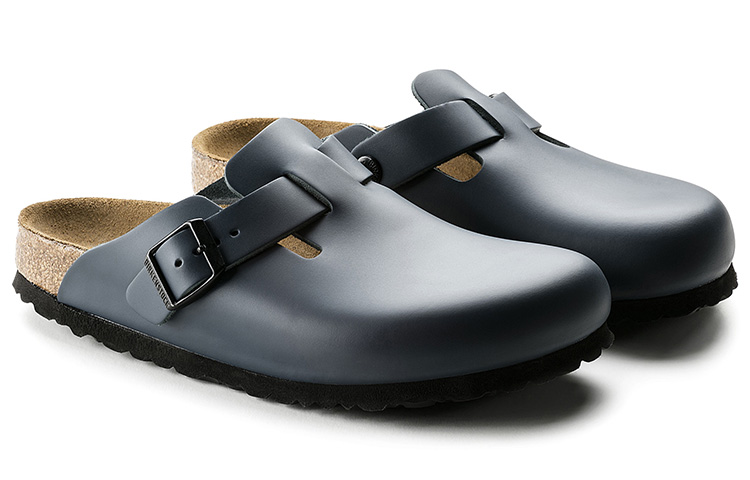 Shop Birkenstock Boston 软皮拖鞋 '蓝色' 60151