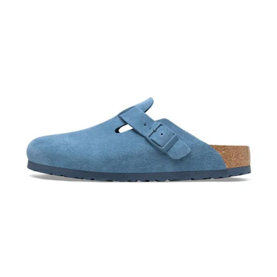 Birkenstock Boston Suede 'Light Blue Narrow'