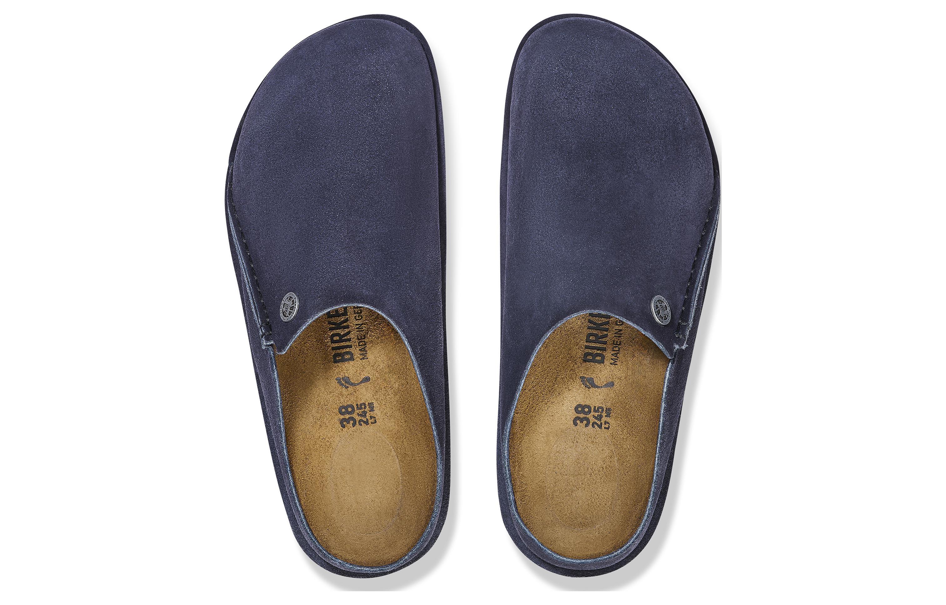 Birkenstock Boston Suede 'Midnight Blue Narrow' 圖 4