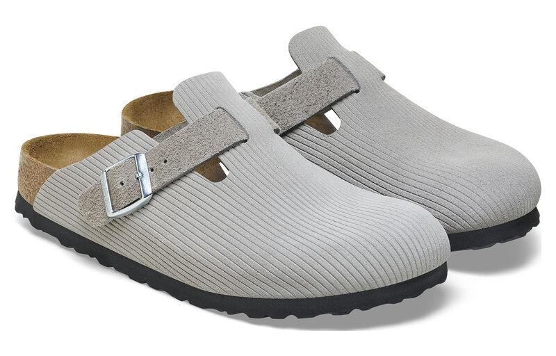 Birkenstock Boston Suede Embossed 'Corduroy Stone Coin' 圖 3