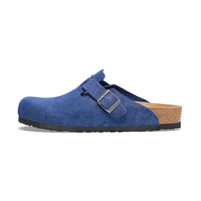 Birkenstock Boston Suede Embossed 'Indigo Blue'