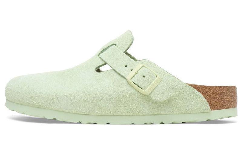 Birkenstock Boston Suede Faded Lime 1026774
