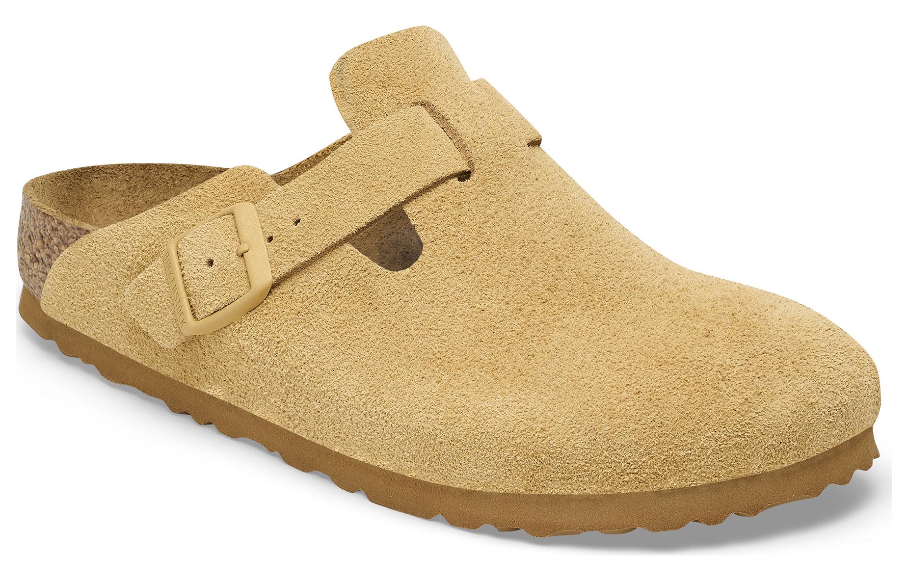 Order 勃肯 圓頭厚底搭扣 防磨包頭拖鞋 男女同款 黃油色 常規版