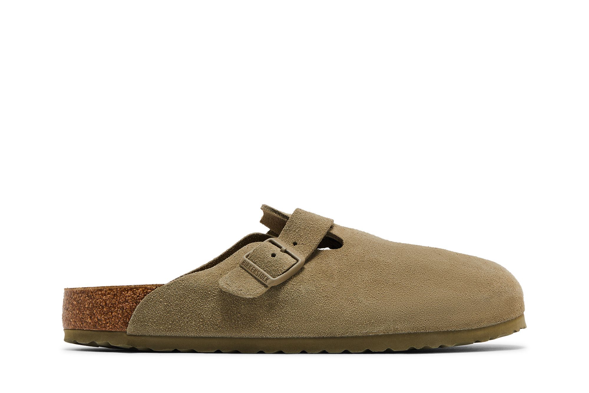 Birkenstock Boston Suede Leather 'Faded Khaki' 1025788