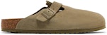 Birkenstock Boston Suede Leather 'Faded Khaki' Kulit Pudar Khaki 1025788