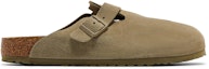 Buy Birkenstock Boston Suede Leather 'Faded Khaki' Kulit Pudar Khaki 1025788