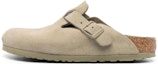 Buy Birkenstock Boston 窄版麂皮凉鞋 '褪色卡其' 1025844