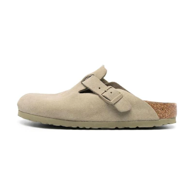 Birkenstock Boston Suede Leather 'Faded Khaki'