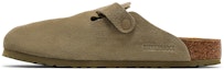 Lookbook Birkenstock Boston Suede Leather 'Faded Khaki' Kulit Pudar Khaki 1025788