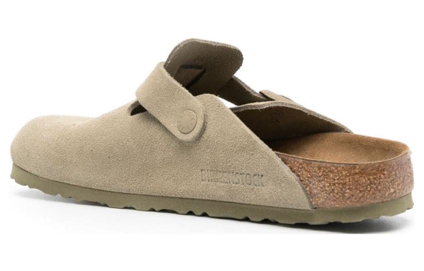 Lookbook Birkenstock Boston 窄版麂皮凉鞋 '褪色卡其' 1025844