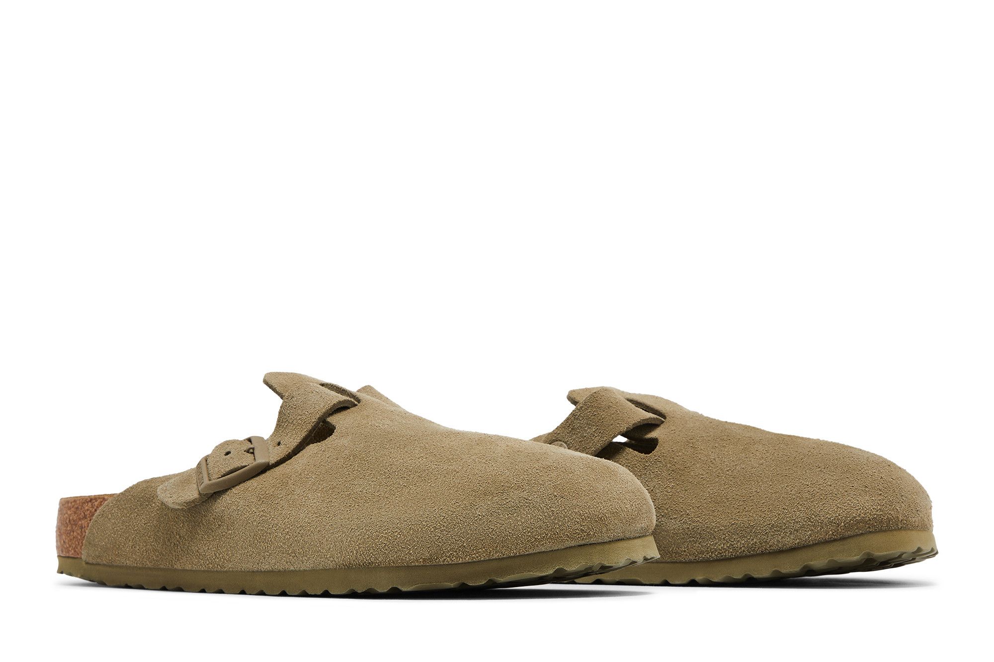 Cheap ビルケンシュトック ボストン スエード カーキ 1025788