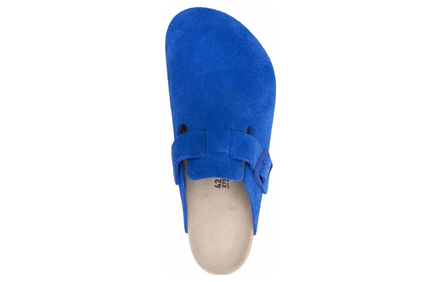 Order Birkenstock Boston Cuero Gamuza 'Ultra Blue' 1022556