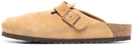 Buy Birkenstock Boston Suede Leather Narrow Fit 1026164 'Latte Cream' Lelaki 1026181/1026164