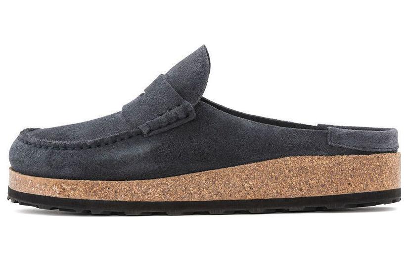 Buy Birkenstock Boston Suede Narrow 'Navy Blue' 1025023