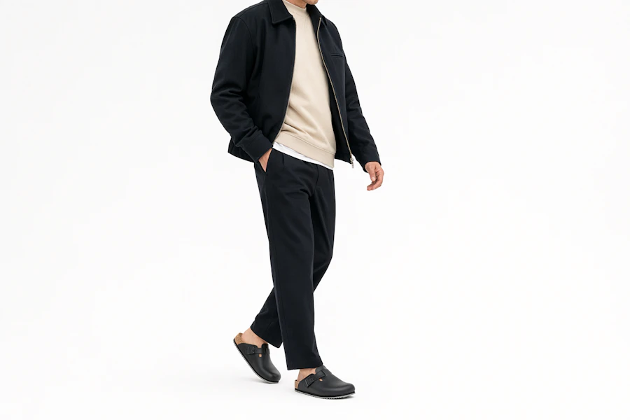 Birkenstock 皮革 簡約舒適搭扣 包頭拖鞋 男女同款 黑色 Order Birkenstock 皮革 簡約舒適搭扣 包頭拖鞋 男女同款 黑色