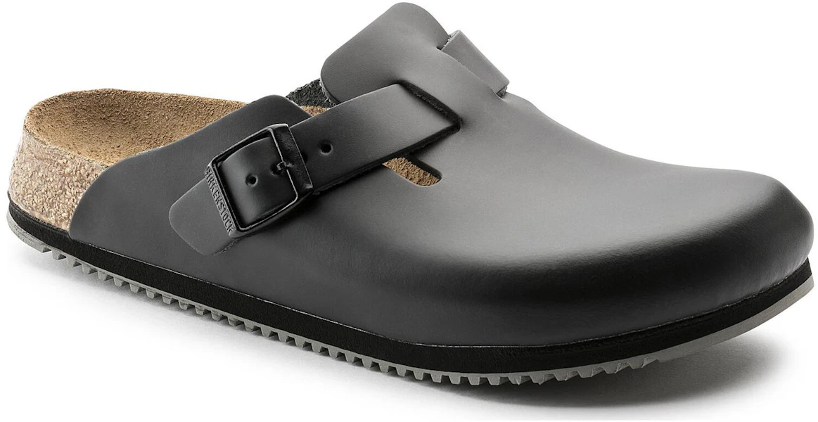 Birkenstock 皮革 簡約舒適搭扣 包頭拖鞋 男女同款 黑色 Lookbook Birkenstock 皮革 簡約舒適搭扣 包頭拖鞋 男女同款 黑色