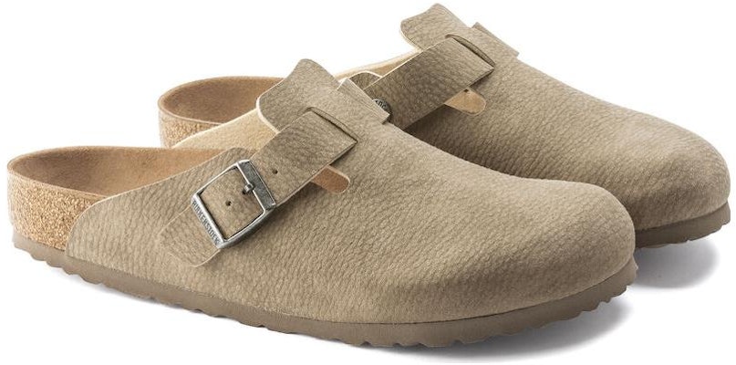 Birkenstock Boston Syntetis 'Desert Dust Abu Taupe' 1023196 Shop Birkenstock Boston Syntetis 'Desert Dust Abu Taupe' 1023196