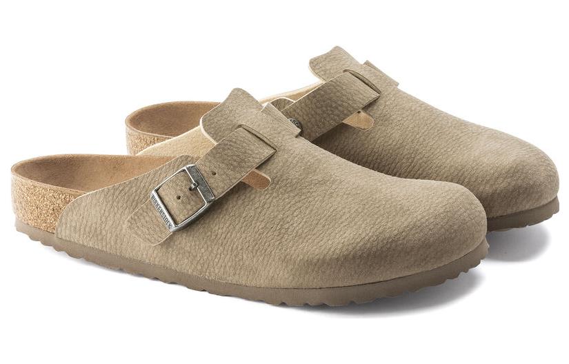 Birkenstock Boston Synthetik Narrow Fit 'Desert Dust Gray Taupe' 圖 4