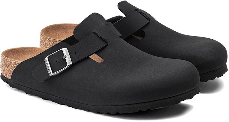 Birkenstock Boston Vegan Birkibuc Black 1020550/1020497 Lookbook Birkenstock Boston Vegan Birkibuc Black 1020550/1020497
