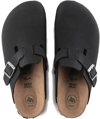 Birkenstock Boston Vegan Birkibuc Black 1020550/1020497 Shop Birkenstock Boston Vegan Birkibuc Black 1020550/1020497