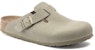 Birkenstock Boston Vegan Birkibuc Khaki Lelaki & Wanita 1020506/1020541