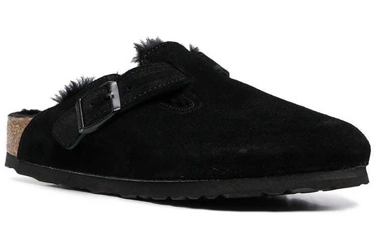 Order Birkenstock Boston Wool 'Cuero Negro' 259883BOSTONBLK