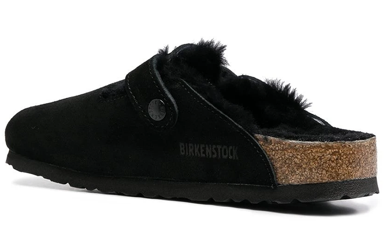 Lookbook Birkenstock Boston Wool 'Cuero Negro' 259883BOSTONBLK