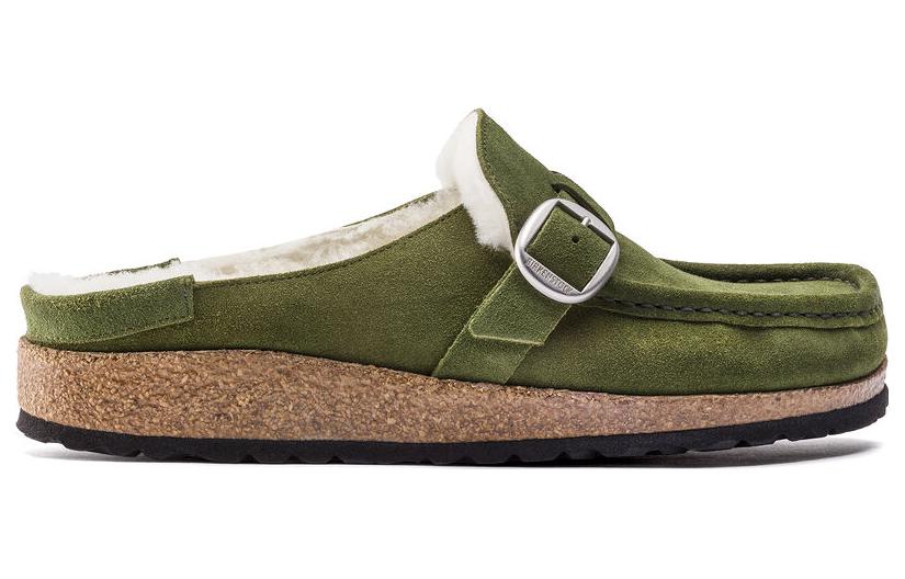 Order Birkenstock Buckley Shearling Ante Cuero 'Mountain View Green' 1021101