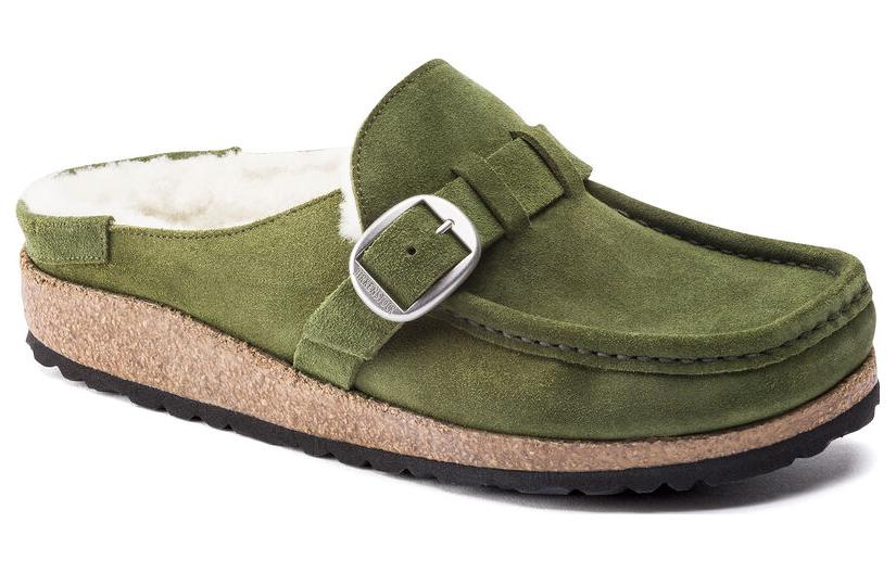 Lookbook Birkenstock Buckley Shearling Ante Cuero 'Mountain View Green' 1021101