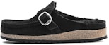 Buy Birkenstock Buckley Shearling Kulit Suede Fit Sempit Sandal 'Hitam' 1018126