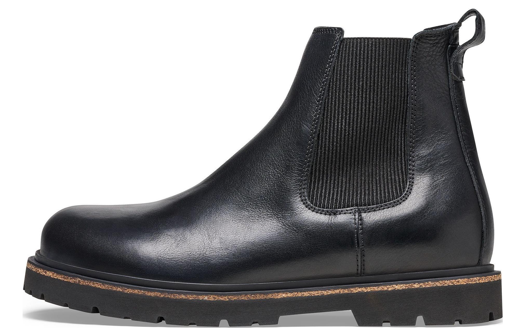 Birkenstock Chelsea Boots 'British Retro Black Leather'