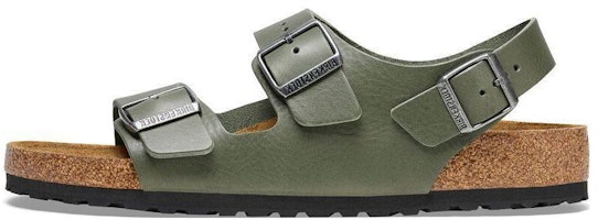 Birkenstock Comfort Leather Round Toe Sandals 'Dark Green Buckle' 1025471 Birkenstock Comfort Leather Round Toe Sandals 'Dark Green Buckle' 1025471