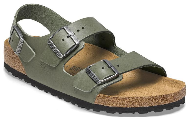 Birkenstock CMFT Leather Round Toe Sandals 'Dark Green Buckle' 圖 2