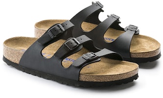 Birkenstock Florida 軟墊黑色涼拖鞋 53011/53013 Shop Birkenstock Florida 軟墊黑色涼拖鞋 53011/53013