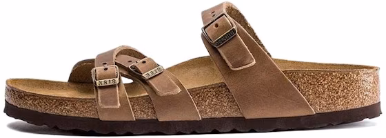 Birkenstock Franca Oiled Leather Narrow Fit Sandals 'Tobacco Brown' 1015931 Birkenstock Franca Oiled Leather Narrow Fit Sandals 'Tobacco Brown' 1015931