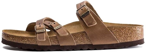 Birkenstock Franca Oiled Leather Narrow Fit Sandals 'Tobacco Brown' 1015931 Birkenstock Franca Oiled Leather Narrow Fit Sandals 'Tobacco Brown' 1015931
