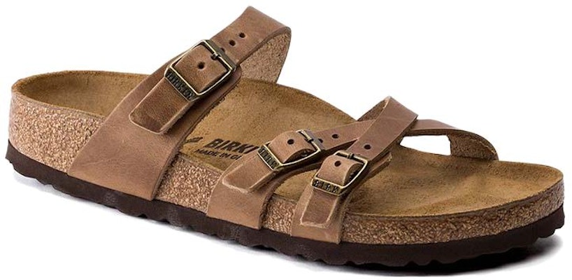 Birkenstock Franca Oiled Leather Narrow Fit Sandals 'Tobacco Brown' 1015931 Order Birkenstock Franca Oiled Leather Narrow Fit Sandals 'Tobacco Brown' 1015931