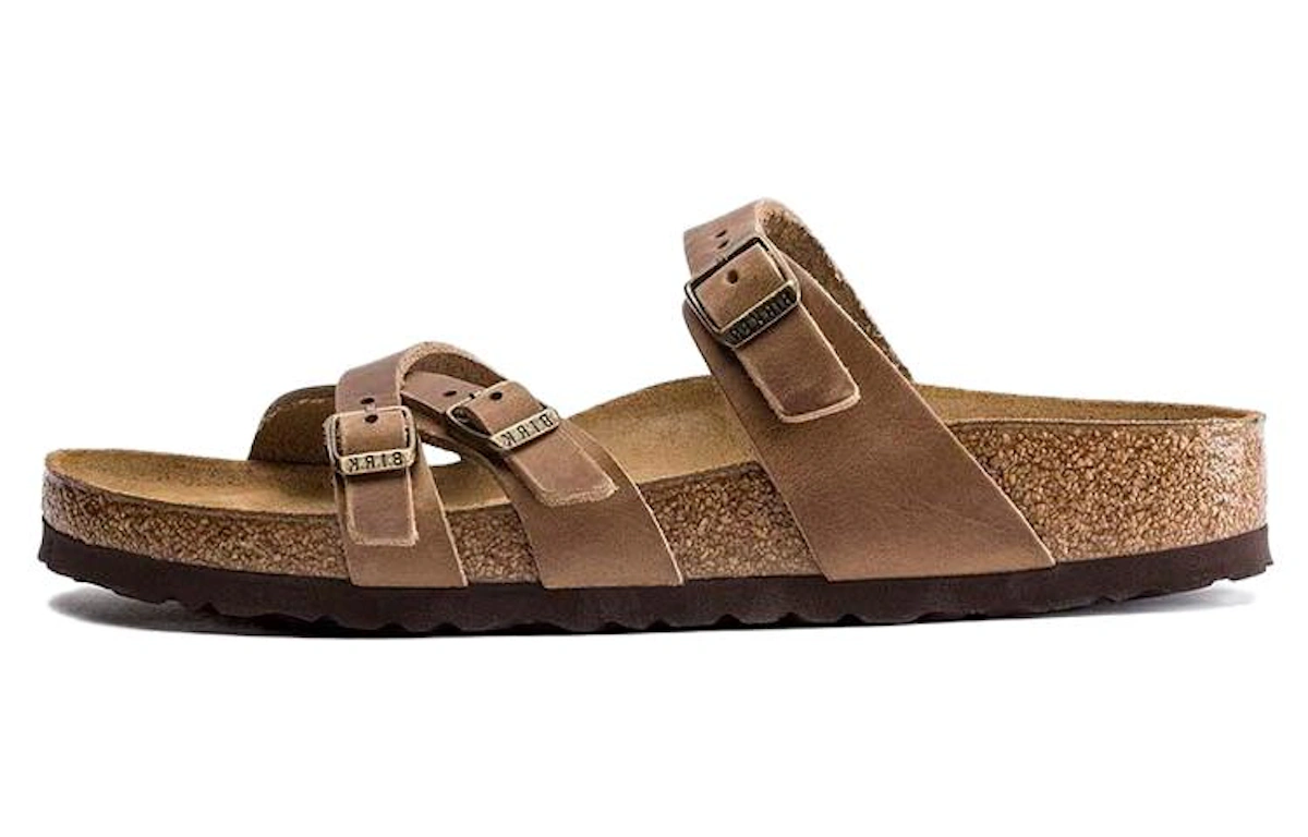 Birkenstock Franca Oiled Leather Sandal 'Tobacco Brown'