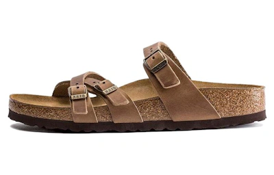 Birkenstock Franca Oiled Leather Sandal 'Tobacco Brown'