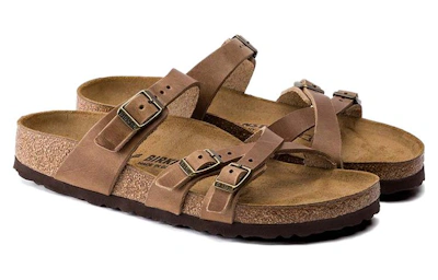 Birkenstock Franca Oiled Leather Sandal 'Tobacco Brown'