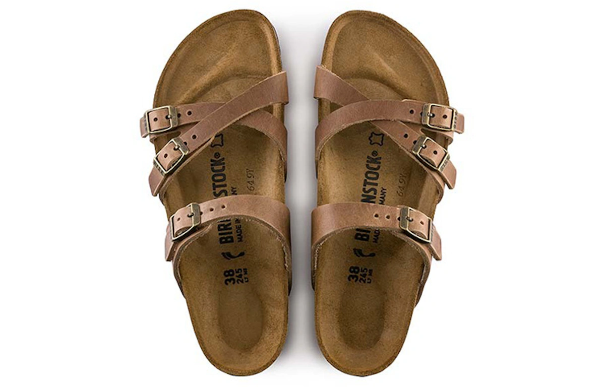 Birkenstock Franca Oiled Leather Sandal 'Tobacco Brown'