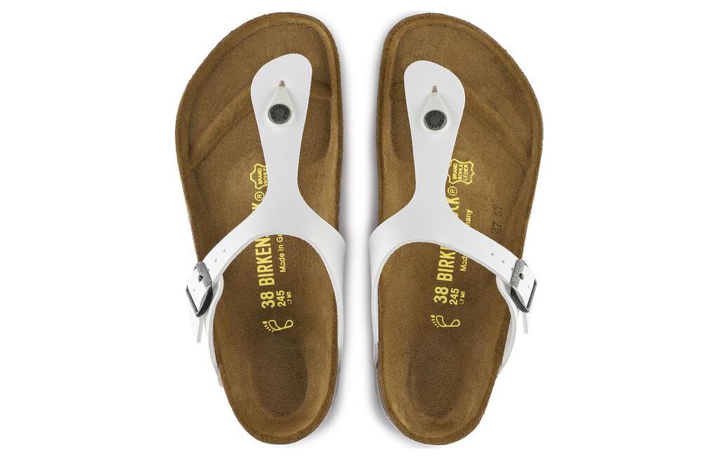 Shop Birkenstock Gizeh Birko-Flor 'Blanco' 0745531