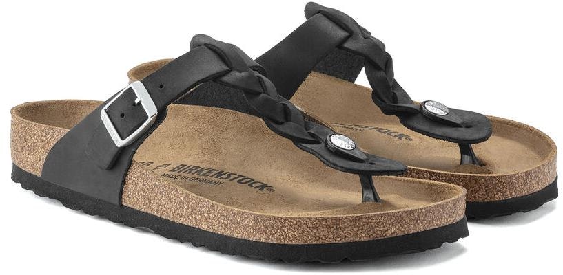 Birkenstock Gizeh Braided Oiled Leather 'Black' 1021349 Shop Birkenstock Gizeh Braided Oiled Leather 'Black' 1021349