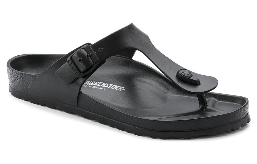 Order Birkenstock EVA 舒適圓頭百搭軟底搭扣 人字拖鞋 男女款 黑色