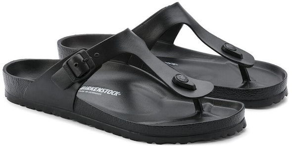 Birkenstock EVA 舒適圓頭百搭軟底搭扣 人字拖鞋 男女款 黑色 Lookbook Birkenstock EVA 舒適圓頭百搭軟底搭扣 人字拖鞋 男女款 黑色